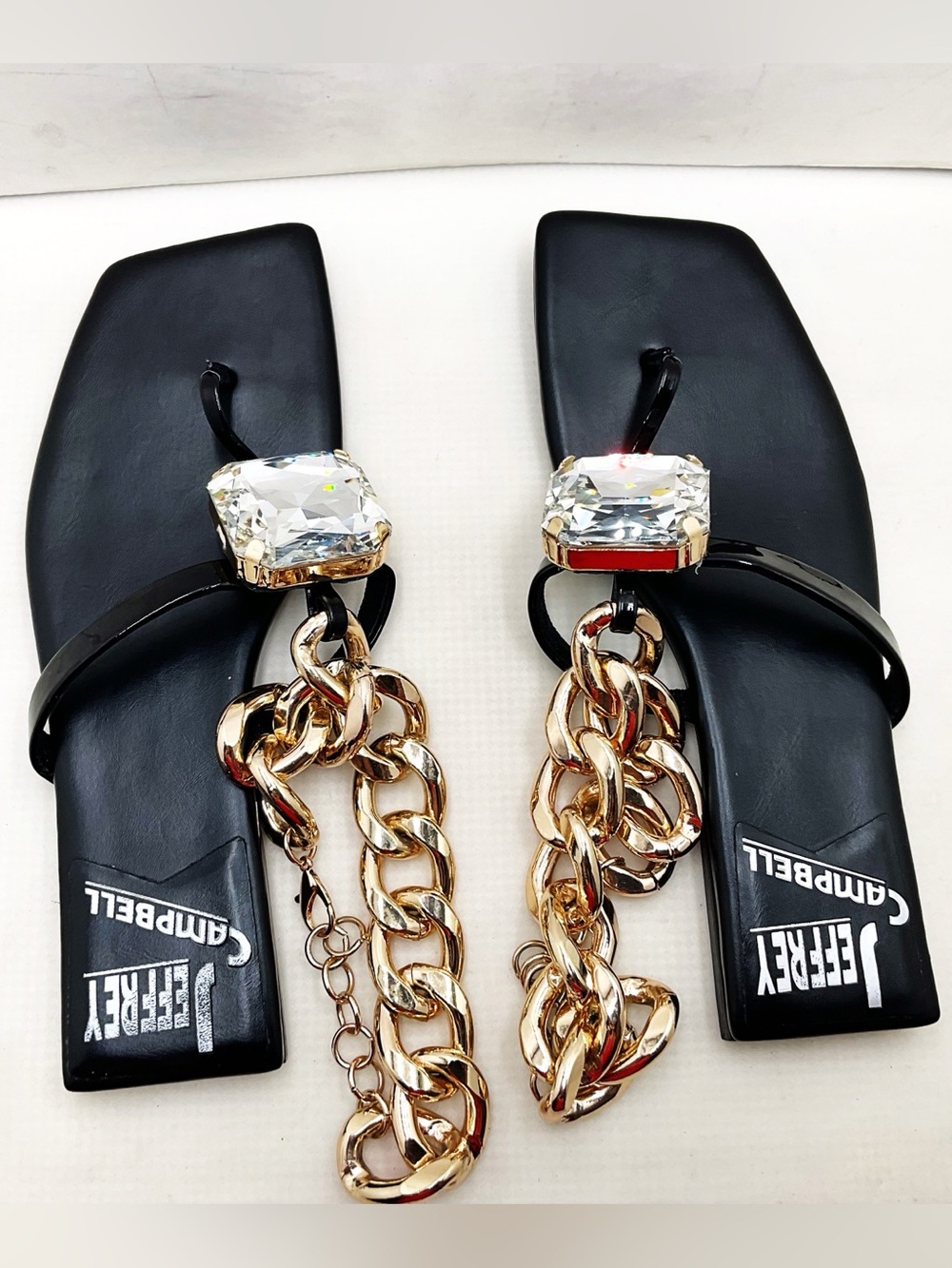 {Jeffrey Campbell} "Ring On It" Embellished Thong Sandals - Picture 13 of 16